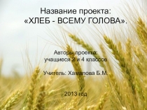 Проектная деятельность во 2 и 4 классе