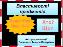 Презентація  Властивості предметів