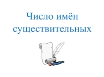 Презентация Число имён существительных