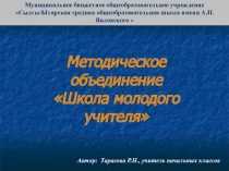 Презентация Работа МО Школа молодого учителя