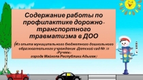 Презентация по профилактике ДДТТ с обучающимися ДОО.
