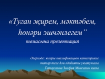 Туган җирем, мәктәбем, һөнәри эшчәнлегем темасына презентация