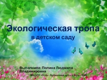 Презентация Экологическая тропа в детском саду