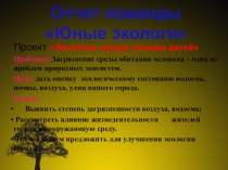 Презентация проект Юные экологи