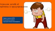 Презентация к родительскому собранию Агрессия детей: ее причины и предупреждение