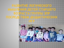 Презентация Развитие логического мышления посредством дидактических игр