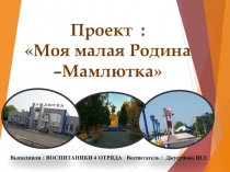 Презентация проекта Моя малая Родина - Мамлютка