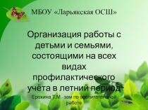 Презентация  Летний отдых учащихся