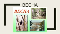 Время года - весна