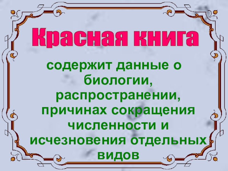 Презентация по экологии Красная книга Бурятии