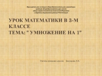 Умножение на 1