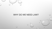 Презентация по английскому языку The purpose of law