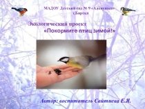 Презентация к проекту по познавательному развитию в первой младшей группе Покормите птиц зимой