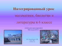 Презентация по математике в 6 классе на тему Противоположные числа