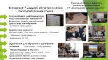 Эффективность внедрения изменения в практику преподавания