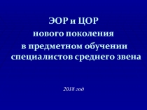 ПРЕЗЕНТАЦИЯ НА ТЕМУ:ЧТО ТАКОЕ ЭОР?