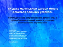 Логопедическое сопровождение детей с ОВЗ в общеобразовательной школе в условиях инклюзивного образования