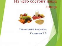 Из чего состоит наша пища.