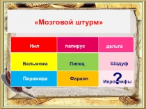 Презентация, раздаточный материал к уроку Письменность Древнего Египта