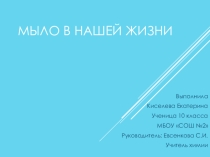 Мыло в нашей жизни