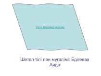Презентация Орта мерзиди жоспар