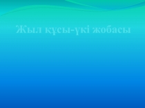 Жыл құсы-үкі жобасы