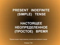 Презентация к уроку английского языка на тему:Present Simple