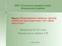 Презентация проекта Дела капустные