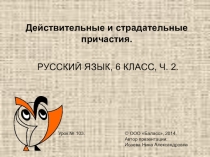 Презентация по русскому языку на темуДействительные и страдательные причастия(7 класс)