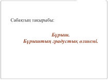 Угол. Прямой и развернутый угол. Чертежный треугольник (5 класс)