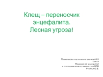 Клещ – переносчик энцефалита. Лесная угроза!