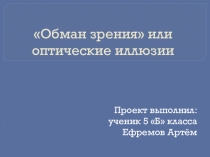 Презентация Оптические иллюзии (проект)