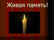 Презентация к Уроку Мужества Живая память