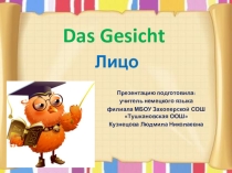 Презентация к уроку немецкого языка на тему Das Gesicht. Лицо