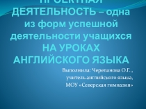 Презентация о проектной работе с учащимися