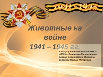 Животные на войне