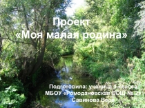 Проект Моя малая родина