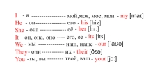 Презентация по английскому языку  Притяжательные местоимения