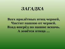 Презентация к классному часу Грачи - вестники весны.