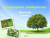 Презентация к уроку Природные сообщества