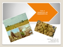 Презентация  Соя и продукты её переработки