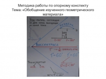 Опорный конспект по математике Обобщение геометрического материала (4класс)