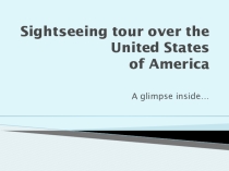 Sightseeing Tour over the United States of America
