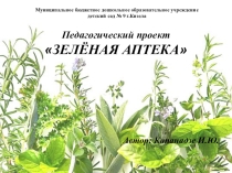 Презентация по экологии Зелёная аптека