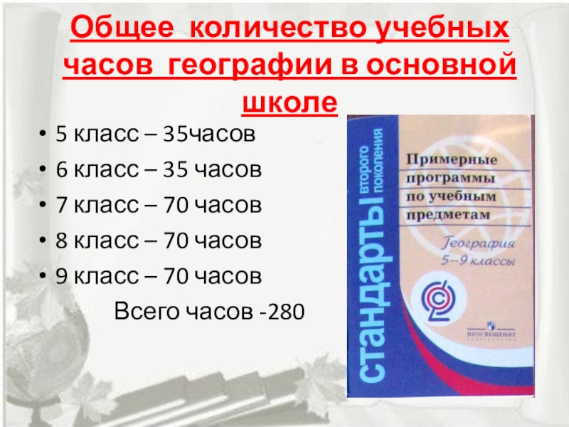 Презентация выступления по теме Исследовательская и проектная деятельность на уроках географии по УМК Сферы в рамках ФГОС ООО Общее количество учебных часов географии в основной школе5 класс – 35часов6 Общее количество учебных часов географии в основной школе5 класс – 35часов6 класс – 35 часов7 класс –
