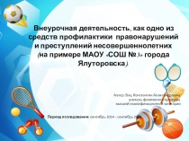 Презентация к научно-исследовательской работе
