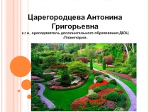 Презентация по дополнительному образованию на тему Математика и ландшафтный дизайн