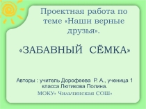 Презентация по окружающему миру на тему Домашние животные