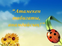 Тәрбие сағаты Атамекен табиғаты, анамдайсың
