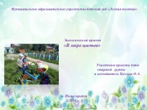 Презентация проекта экологической направленности на тему В мире цветов